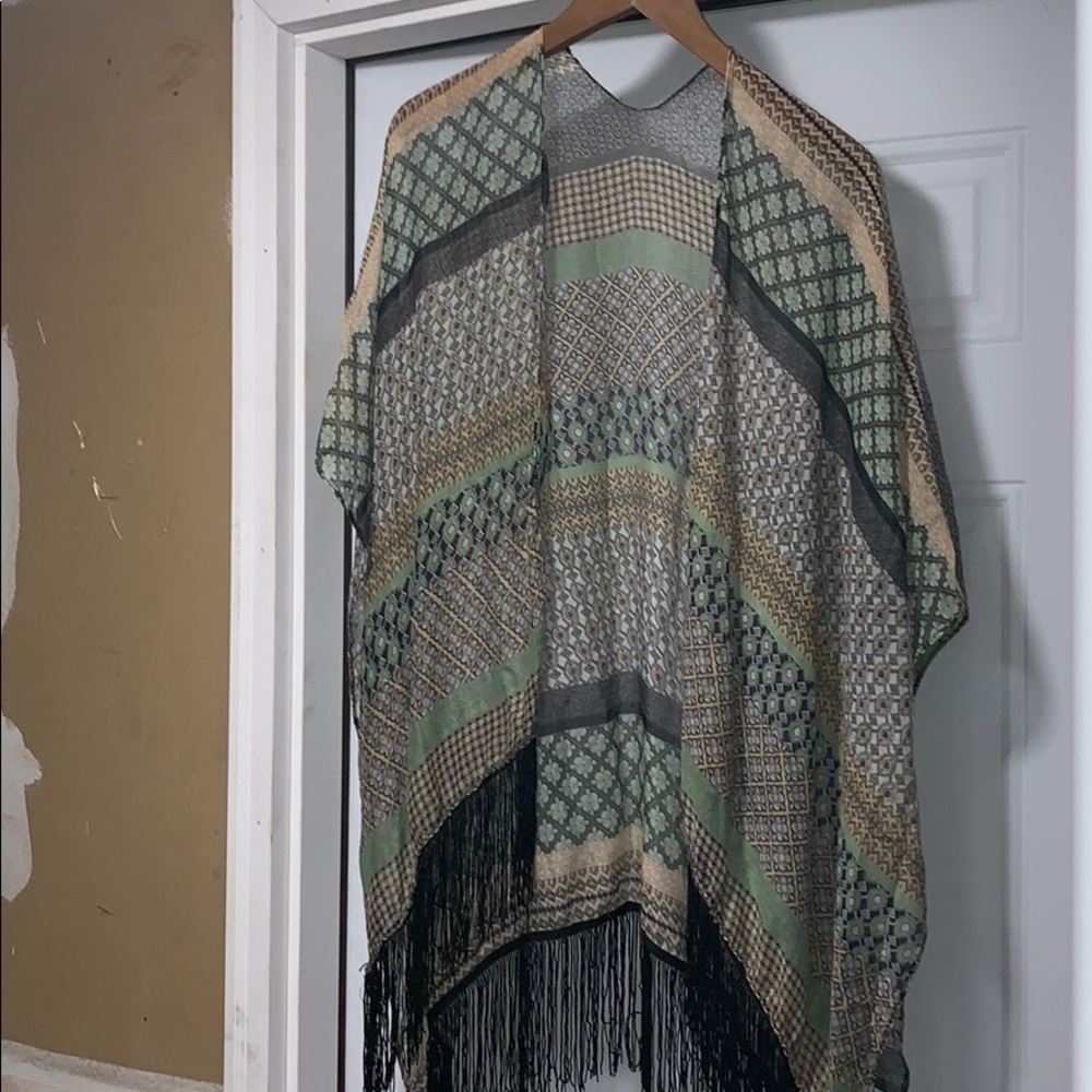 Fringe Kimono Cardigan